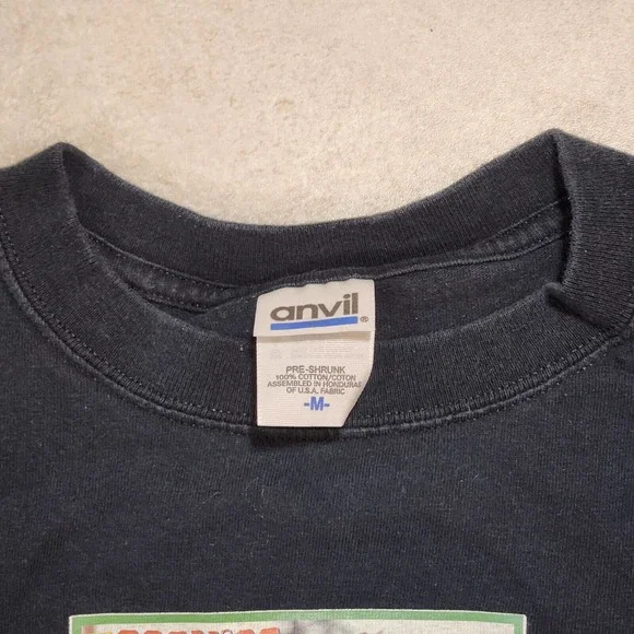 VTG Y2K The Goonies Truffle Shuffle Mens Adult M Medium T Shirt Anvil Black - Picture 4 of 7